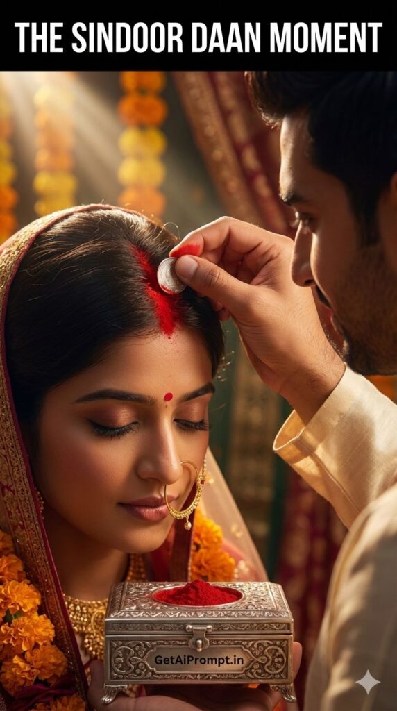 Sindoor Daan Iconic Marriage Seal Indian Wedding AI