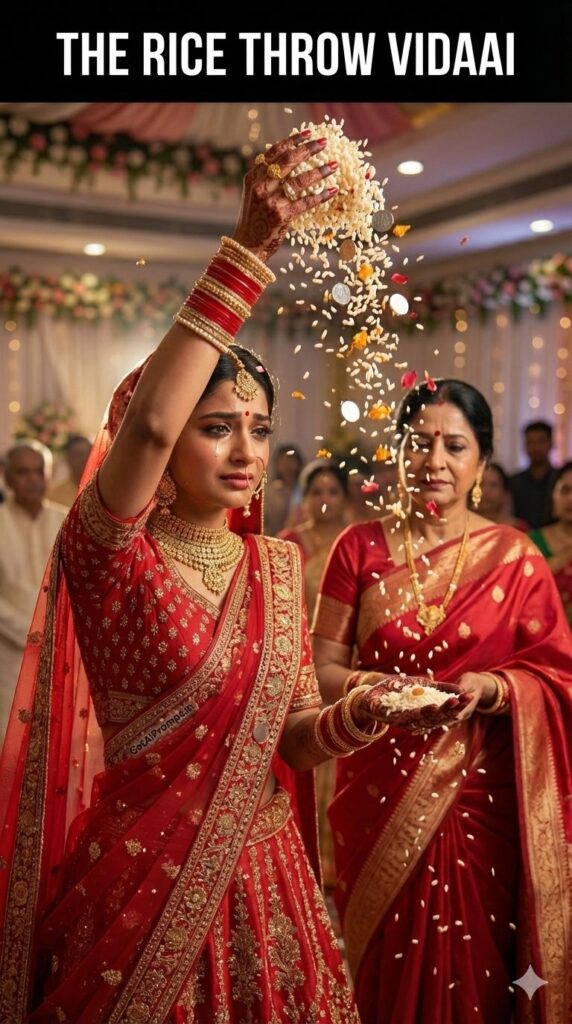 Rice Throw Vidaai Emotional Indian Wedding AI