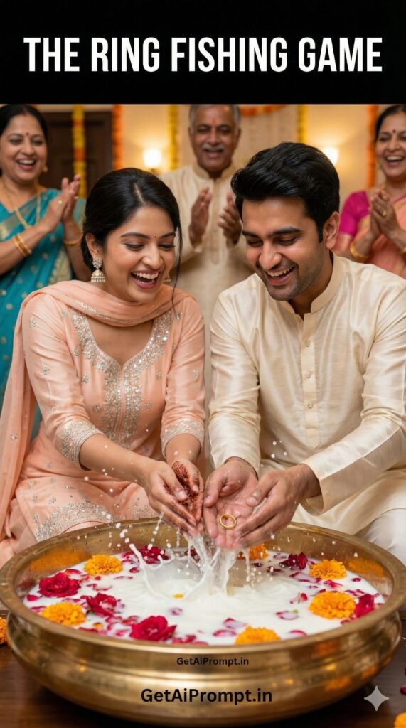 Ring Fishing Game Post Wedding Fun AI Photo