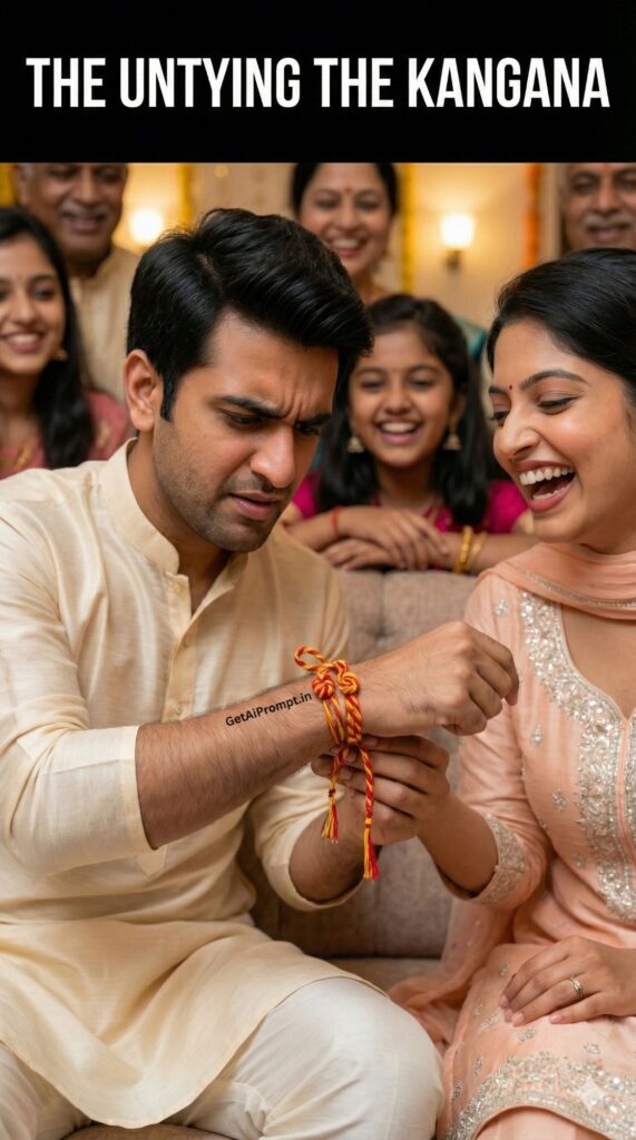 Untying Kangana Playful Post Wedding Ritual AI
