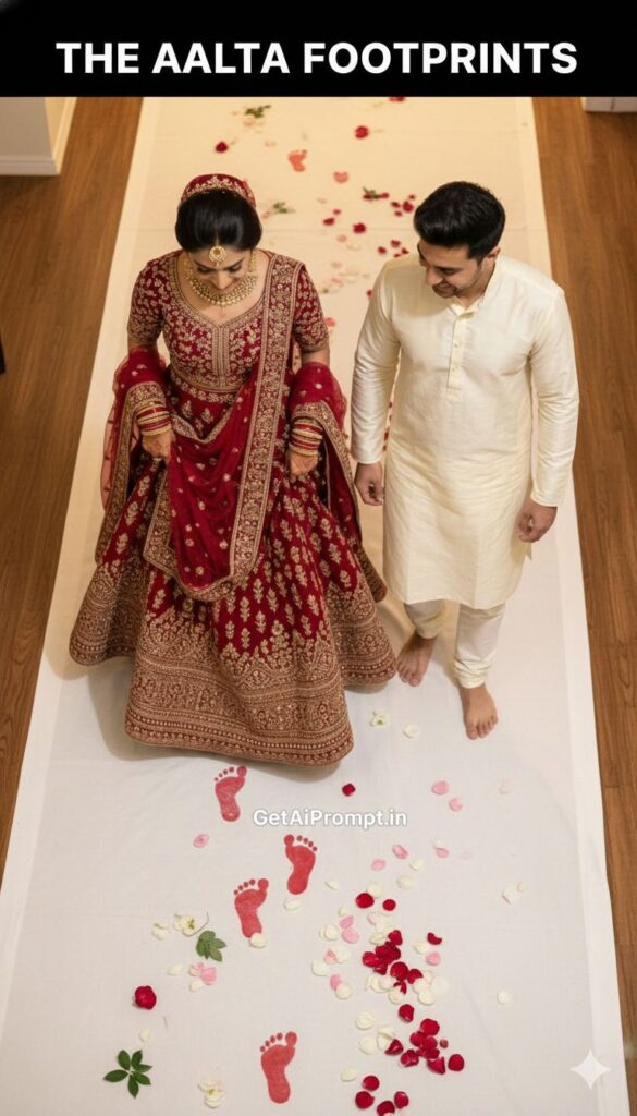 Aalta Footprints Lakshmi Steps Indian Wedding AI