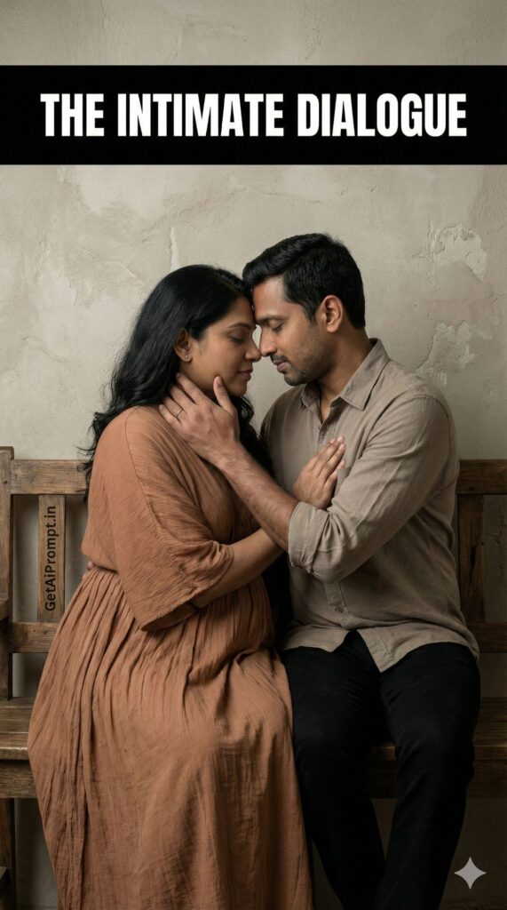 Raw Emotional Intimate Dialogue Maternity AI Couple