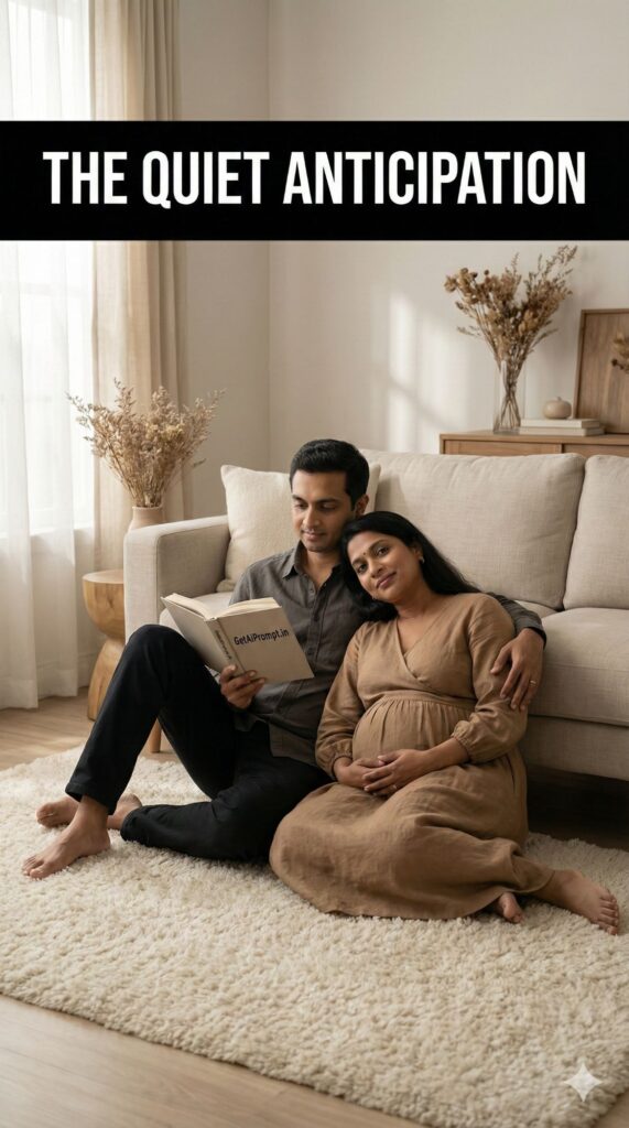 Quiet Anticipation Serene Lifestyle Maternity AI