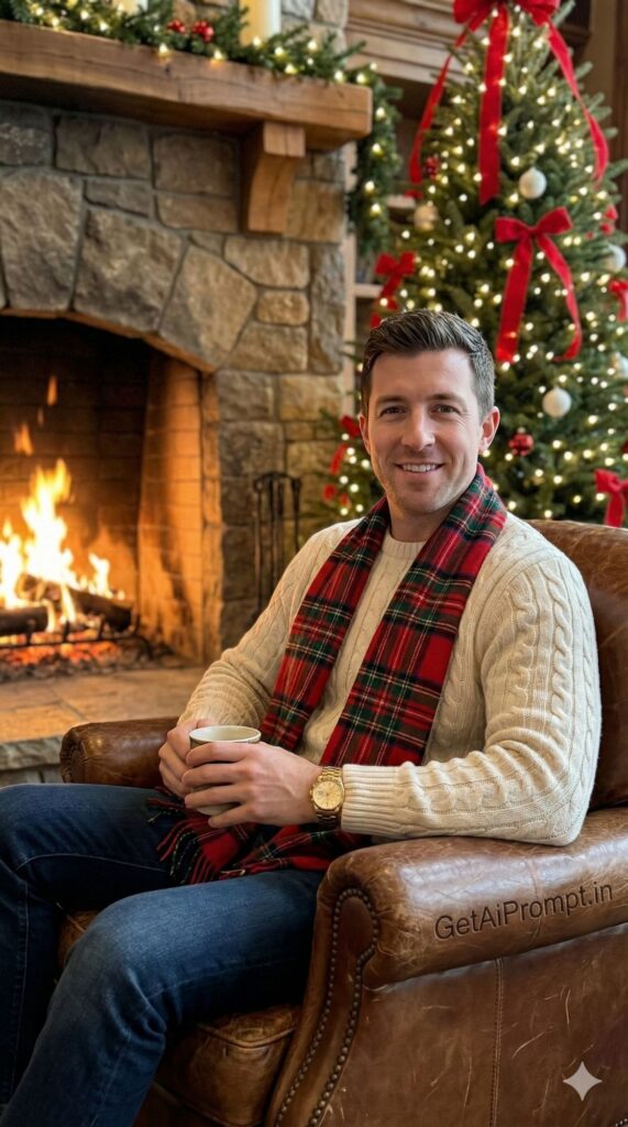 Option 1: The Old Money Heritage - Trend: Ralph Lauren Vibe | Vibe: Tartan, Rich Wood, Aspen Lodge