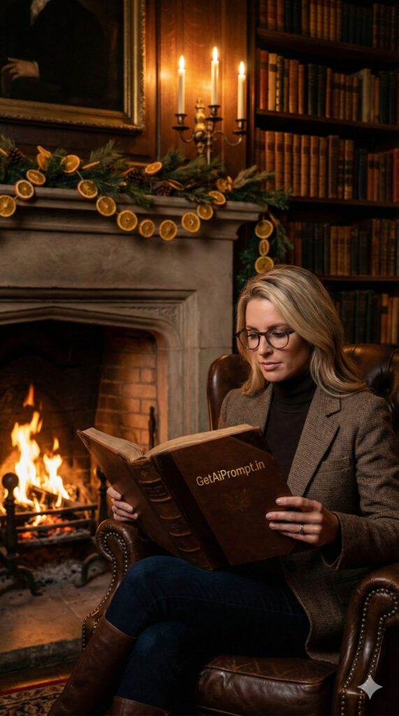 Option 7: The Poetcore Dark Academia - Trend: Moody Aesthetic | Vibe: Books, Fireplaces, Dark Wood, Mystery