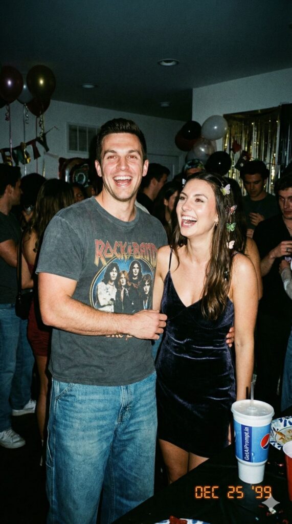 Option 2: The Y2K Disposable Camera - Trend: Nostalgia | Vibe: 90s Flash, Blurry, Messy Fun