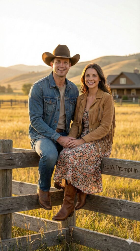 Option 9: The Country Western - Trend: Yellowstone Vibe | Vibe: Cowboy Hats, Denim, Ranch, Rugged