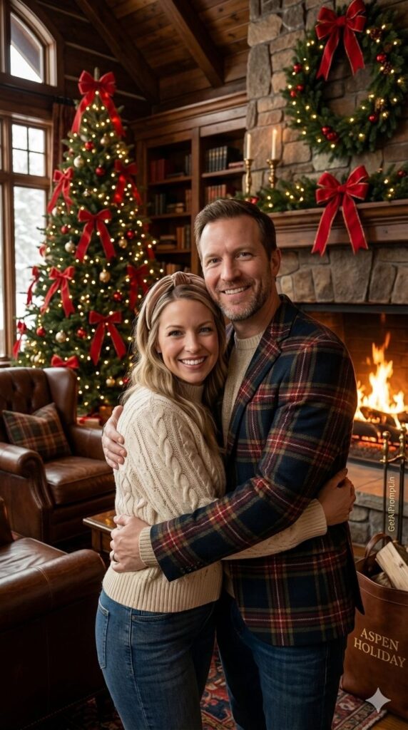 Option 1: The Old Money Aspen Lodge - Trend: Luxury Trend | Vibe: Ralph Lauren campaign, rich fabrics, sophisticated