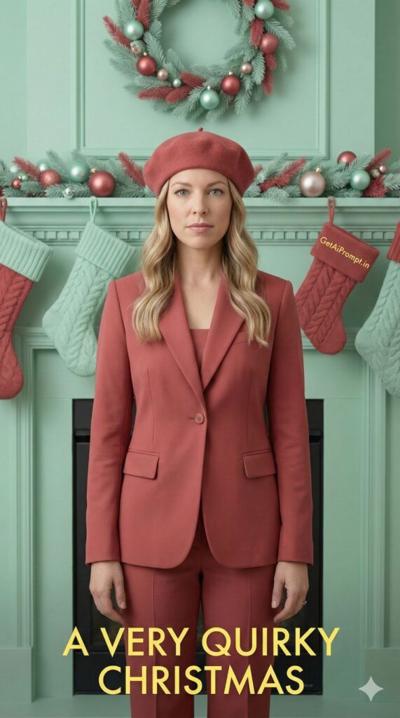 Option 9: The Wes Anderson Symmetry - Trend: Artistic Trend | Vibe: Quirky, pastel colors, centered composition, deadpan