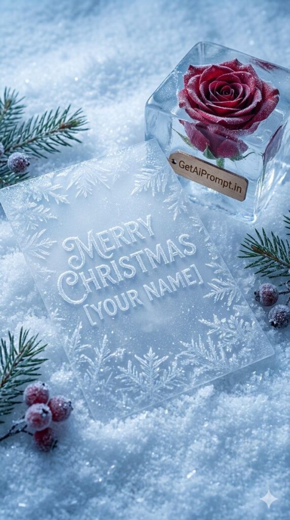 Option 6: The Frozen Rose - Trend: Winter Floral | Vibe: Narnia, winter wedding, ice and flowers, fragile