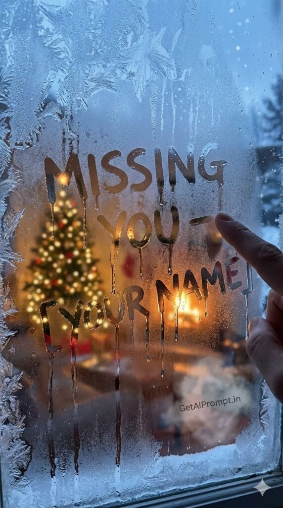 Option 8: The Frostbitten Window - Trend: Atmospheric Cold | Vibe: Steamed glass, winter storm outside, warmth inside