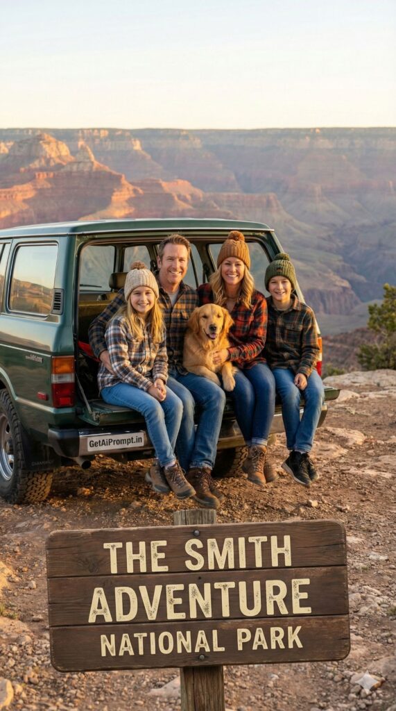 Option 2: The National Park Road Trip - Trend: Van Life | Vibe: Yellowstone/Yosemite, hiking gear, majestic nature, adventure