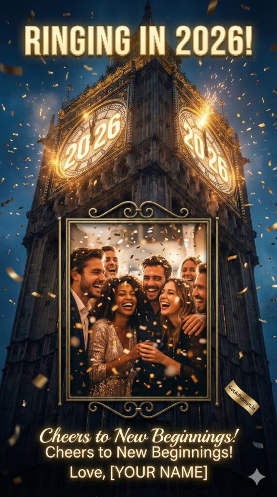 Option 2: The Midnight Clock - Trend: Timeless | Vibe: Times Square, countdown, confetti, cinematic