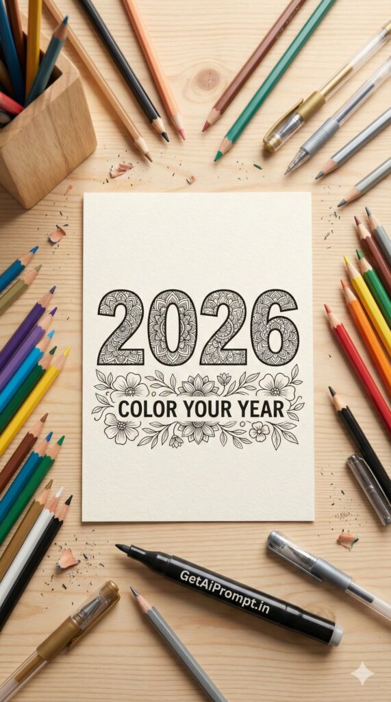 Option 1: The Mindfulness Canvas - Trend: Adult Coloring | Vibe: Intricate, black and white line art, therapeutic, zen