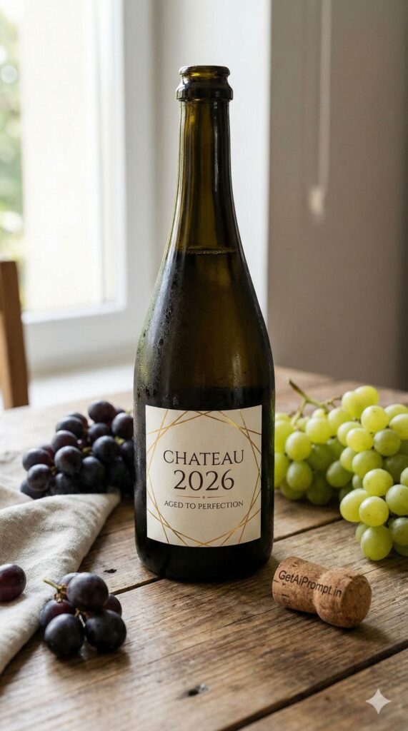 Option 8: The Wine Label - Trend: Functional Gift | Vibe: Elegant, sticker, celebration, party favor