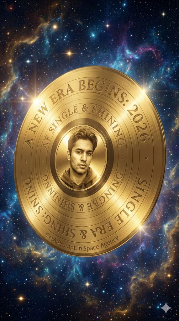 Option 2: The Golden Record - Trend: Space Voyager | Vibe: Interstellar, luxury, cosmic, timeless, gold