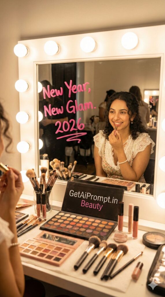 Option 6: The Neon Vanity - Trend: Get Ready With Me | Vibe: Makeup mirror, lights, glamour, backstage