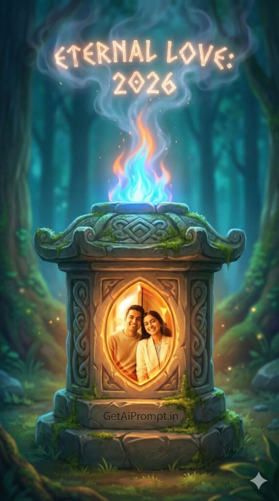 Option 2: The Eternal Flame - Trend: Fantasy Romance | Vibe: Lord of the Rings, magic, glowing, mystical, timeless