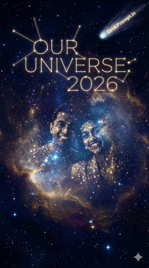 Option 3: The Constellation of Love - Trend: Cosmic | Vibe: Stargazing, universe, destiny, dreamy, blue/purple