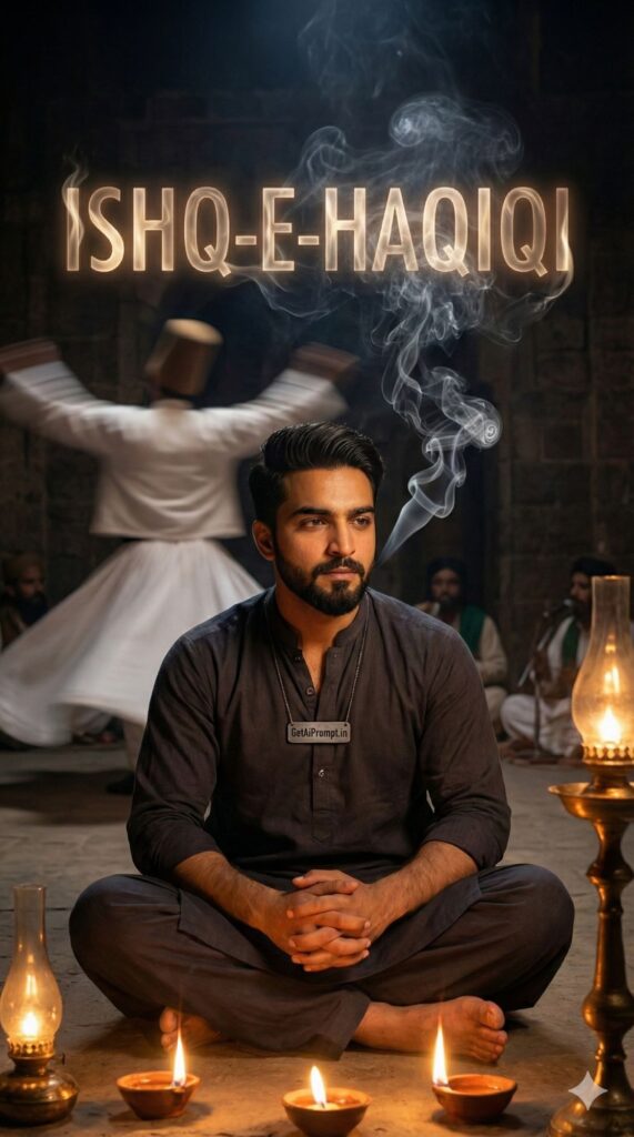 Option 8: The Sufi Soul - Trend: Shrine Atmosphere | Vibe: Qawwali night, mystic lighting, dervish blur, spiritual