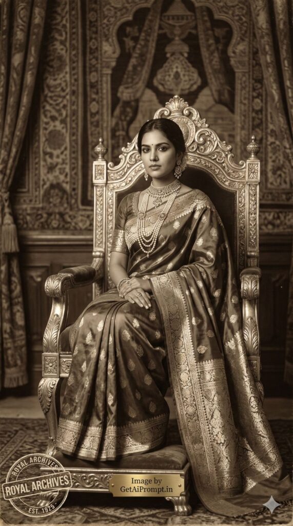 Option 4: The Vintage Royalty - Trend: Heirloom Aesthetics | Vibe: Sepia tone luxury, timeless beauty, history, ancestral pride