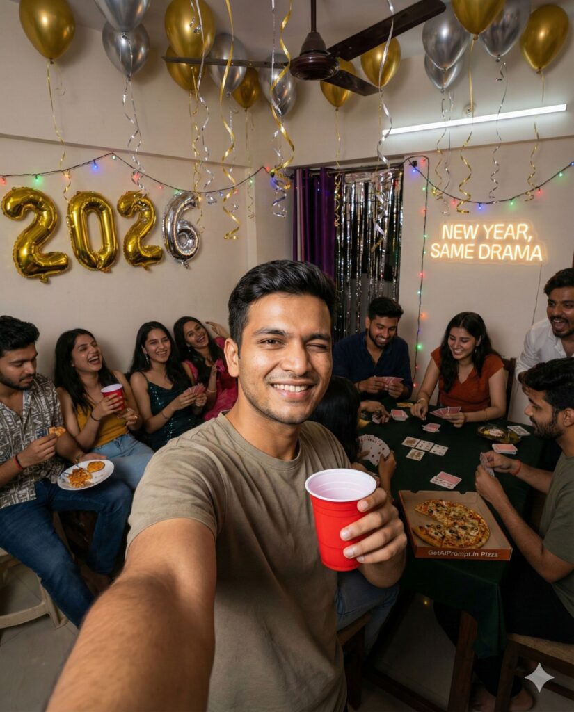 Option 4: The House Party - Trend: Crazy & Fun | Vibe: Pizza, cards, laughter, chaotic fun, urban home
