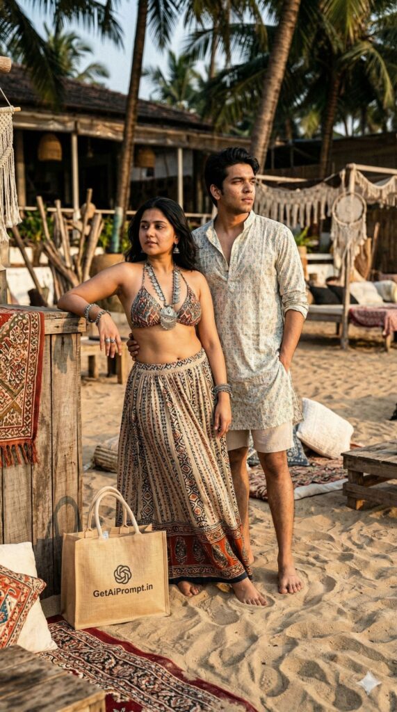 Option 6: The Cultural Fusion Chic - Trend: Styled Elegance | Vibe: Fashion-forward, cultural aesthetics