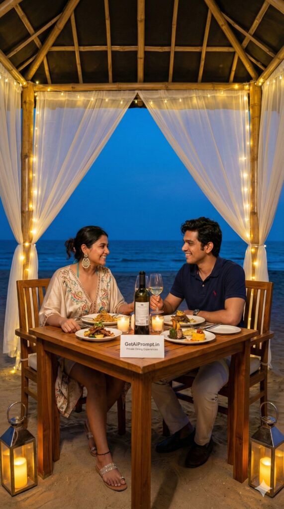 Option 8: The Private Dining by the Sea - Trend: Intimate Luxury | Vibe: Ultimate date night, exclusive, personalized