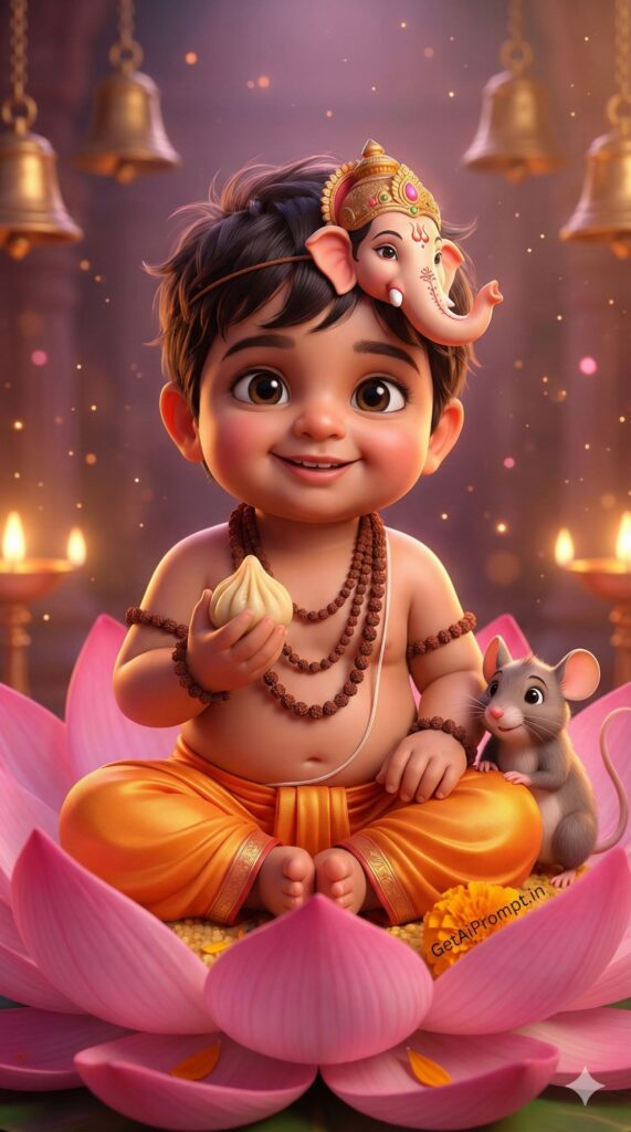 Baby Ganesha AI Photo Prompt