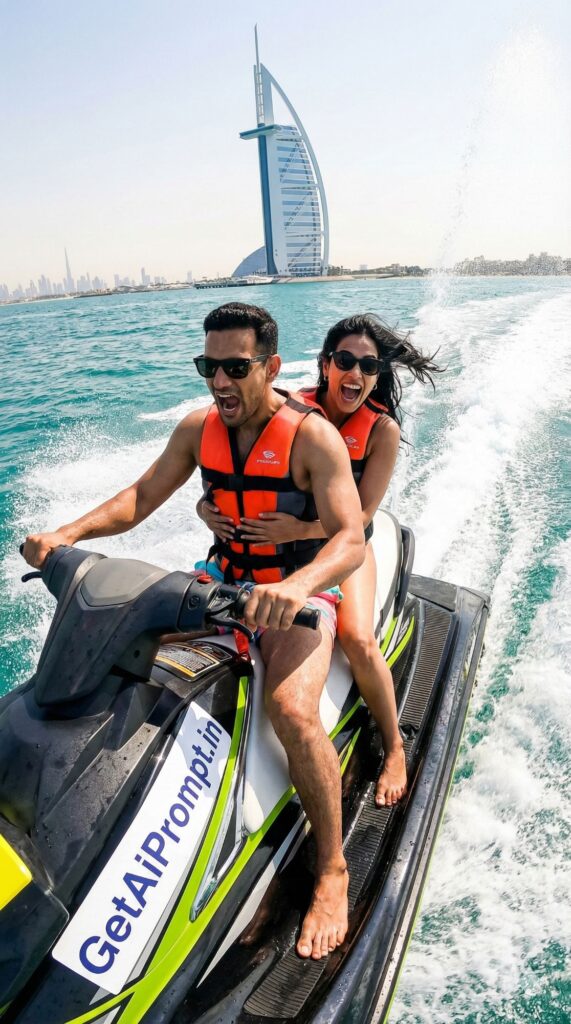 trend: Adventure Couple | Vibe: Jet Ski Dubai, Thrill Seeker Aesthetic