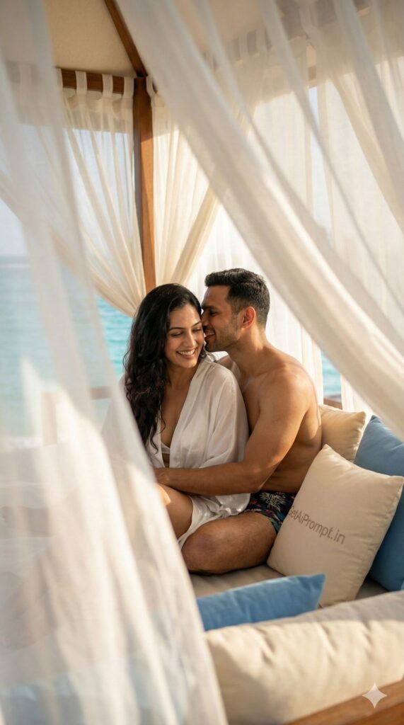 trend: Beach Cabana | Vibe: Luxury Privacy, Intimate Couple, Honeymoon Suite