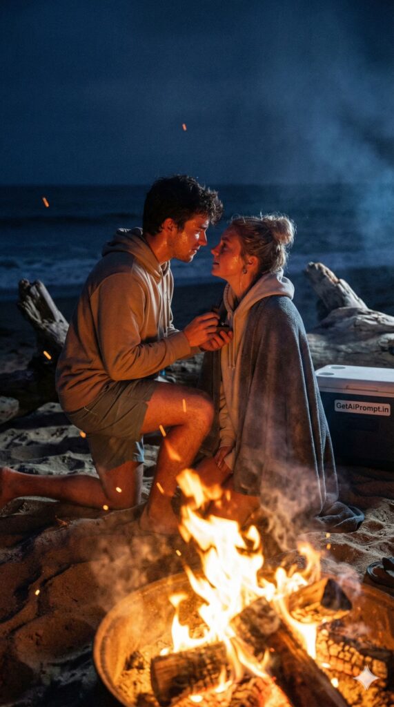 trend: Intimate Warmth | Vibe: Private, passionate, fire-lit