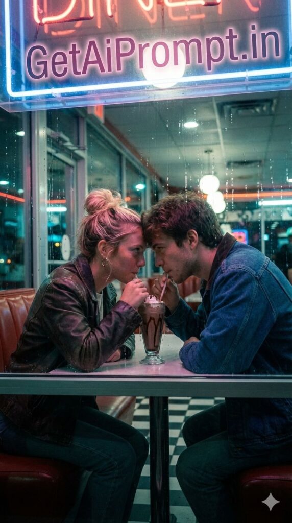 trend: Cinematic Retro | Vibe: Riverdale aesthetic, neon noir, classic Americana