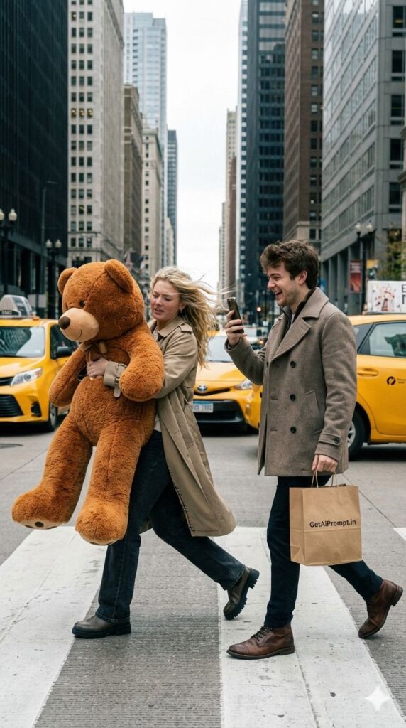 trend: Street Style | Vibe: Fashion blogger, candid, humorous