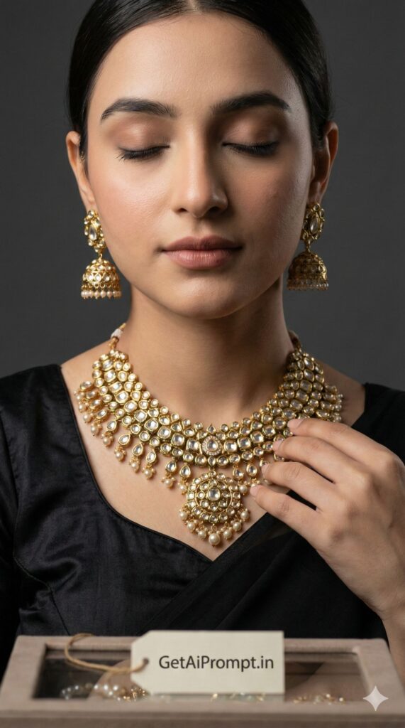 Option 7: The Jewelry & Details trend: Macro Luxury | Vibe: Sparkle, Detail-oriented, Commercial