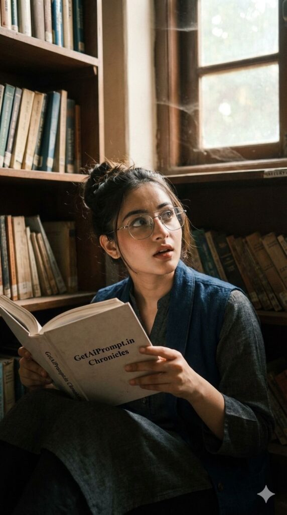 Option 24: The Dark Academia trend: Intellectual Desi | Vibe: Smart, Mysterious, Moody