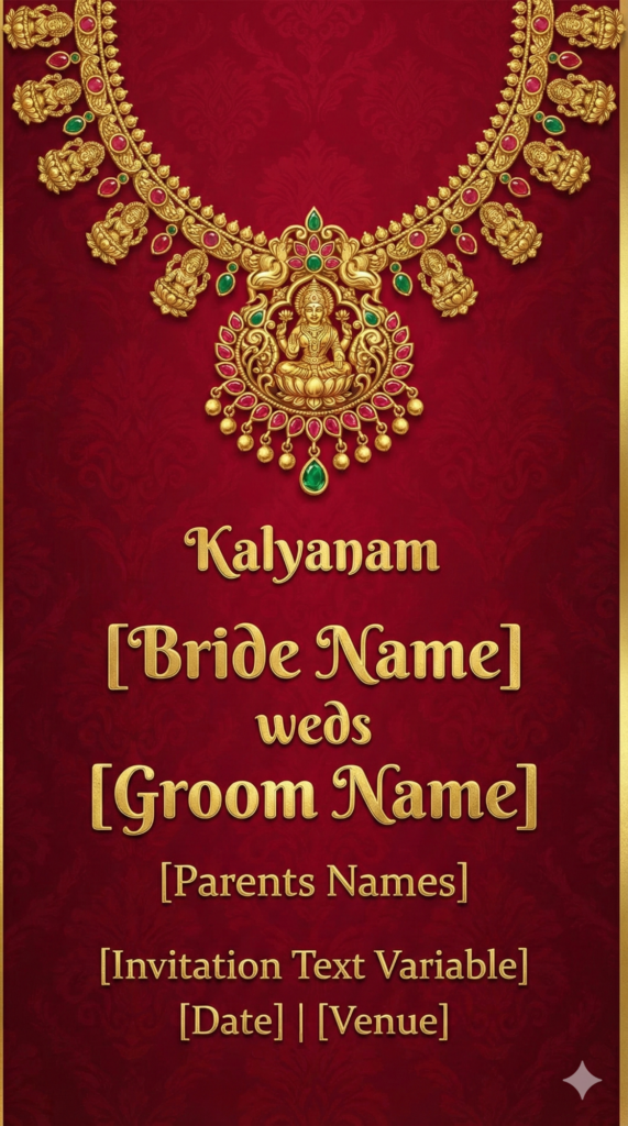 Trend: South Indian Bridal | Vibe: Rich, Metallic, Traditional