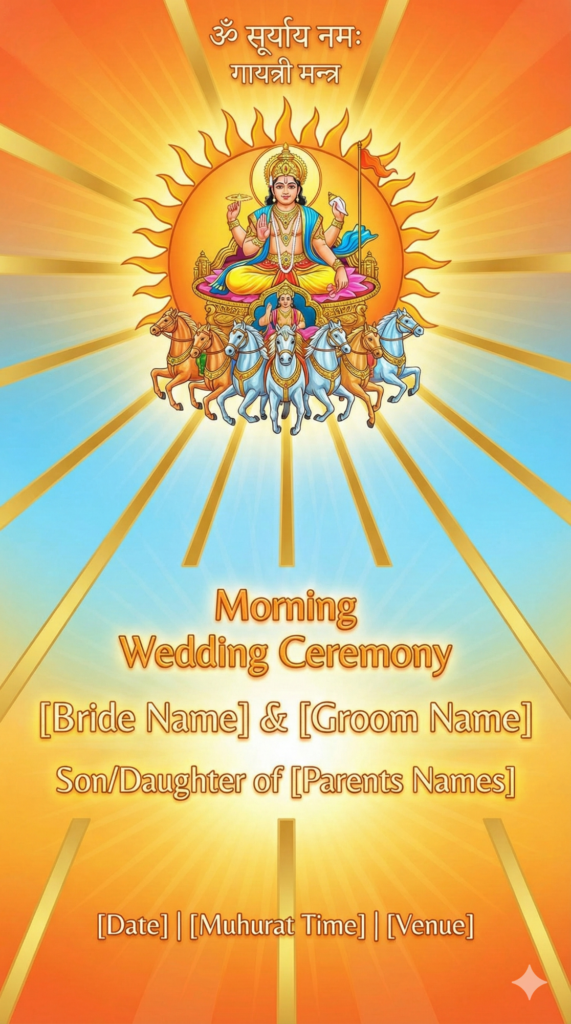 Trend: Morning Wedding | Vibe: Bright, Energetic, God-Rays