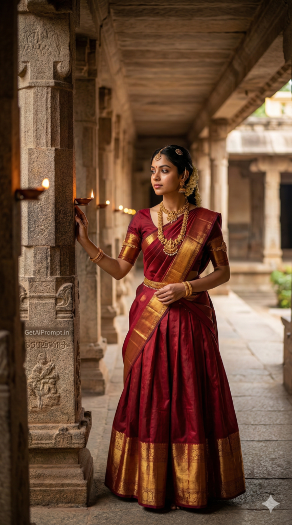 trend: South Indian Heritage | Vibe: Spiritual & Elegant