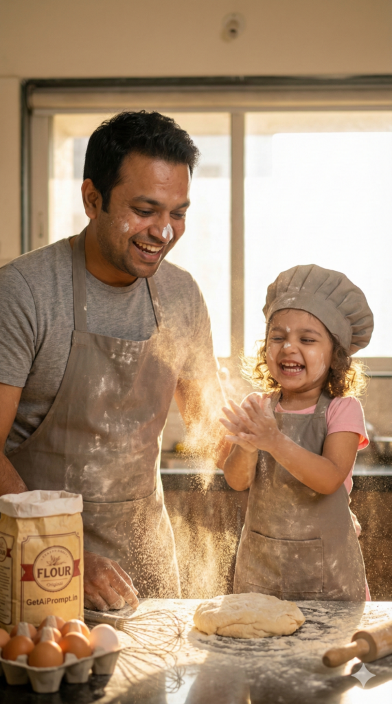 trend: Messy Aesthetic | Vibe: Playful, Candid, Warm Kitchen