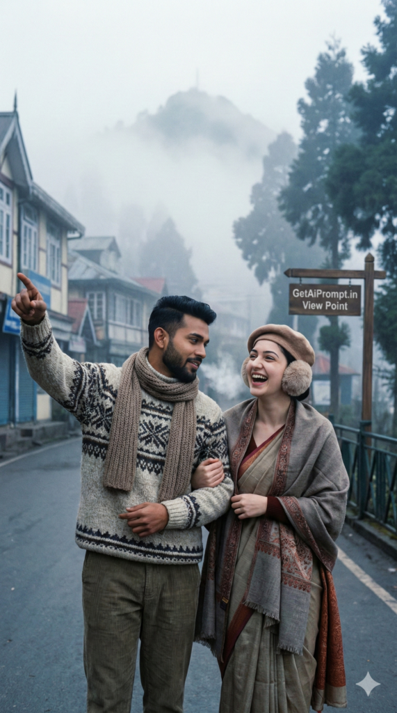 trend: Winter Nostalgia | Vibe: Misty Hill Station Romance