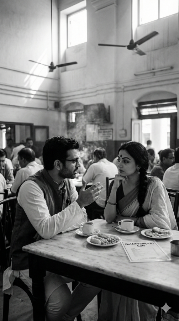 trend: Dark Academia | Vibe: Intellectual Coffee House Debate