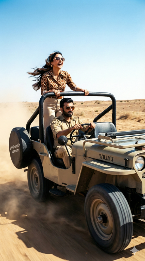 trend: Desert Safari | Vibe: Open Jeep Adventure
