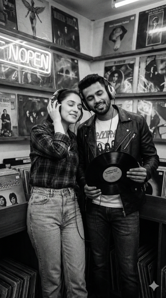 trend: Hipster Vintage | Vibe: Vinyl Records & Shared Sound