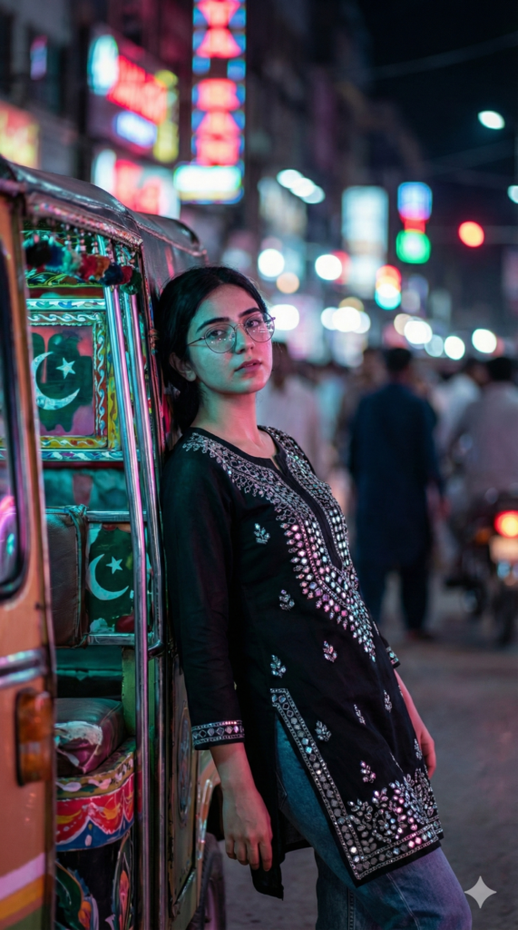trend: Karachi Nights | Vibe: Chaotic Beauty, Edgy