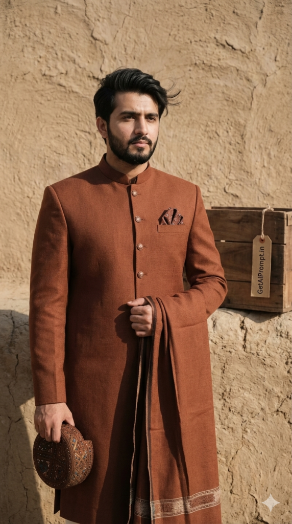 trend: Earthy Ajrak | Vibe: Grounded, artistic, and rustic luxury