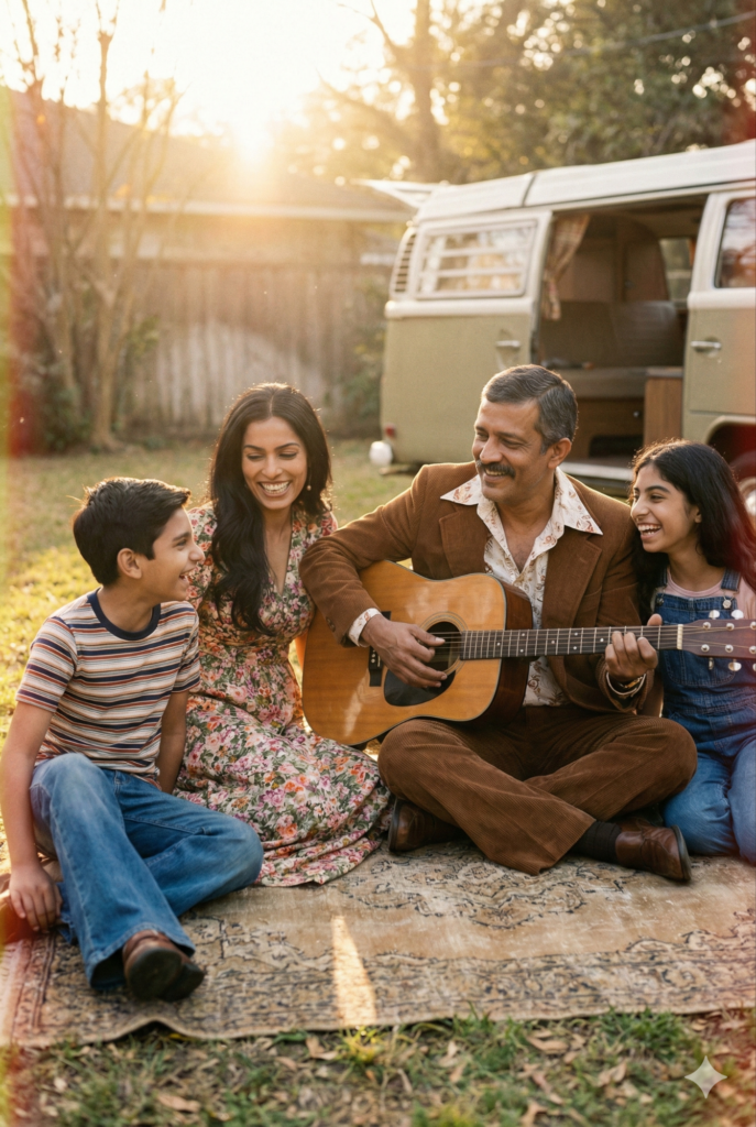 Trend: Warm Nostalgia | Vibe: Sun-drenched, Woodstock Feel, Hazy