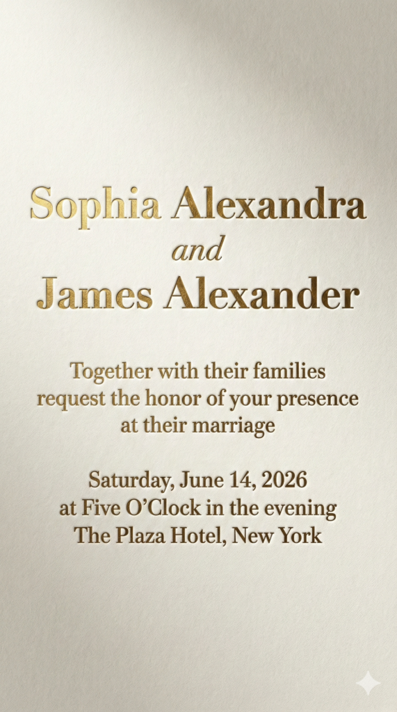 trend: Classic Letterpress | Vibe: Timeless, Wealthy, Traditional