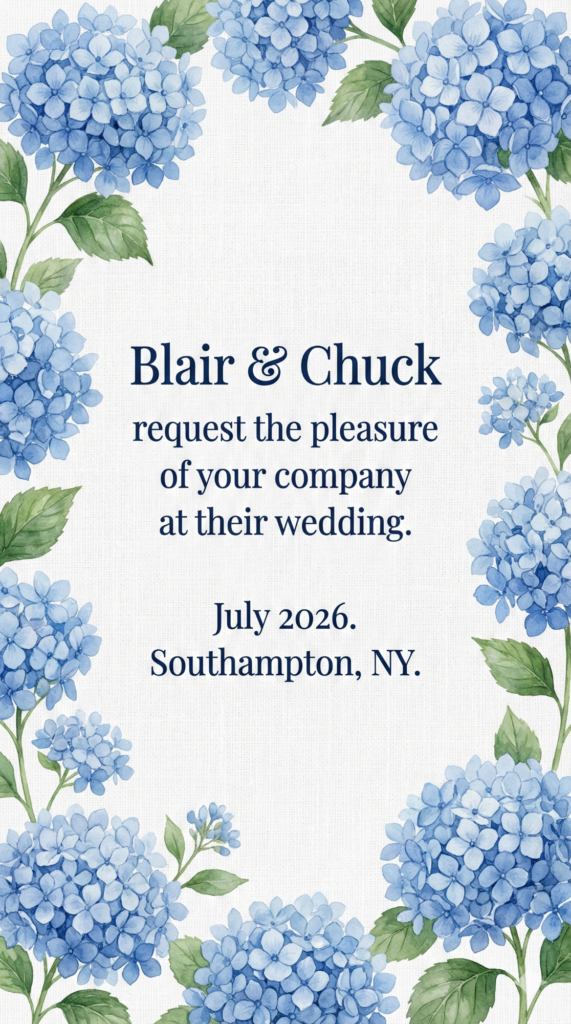 Trend: Blue Hydrangea | Vibe: Coastal Grandmother, Wealthy, Hydrangeas, Linen