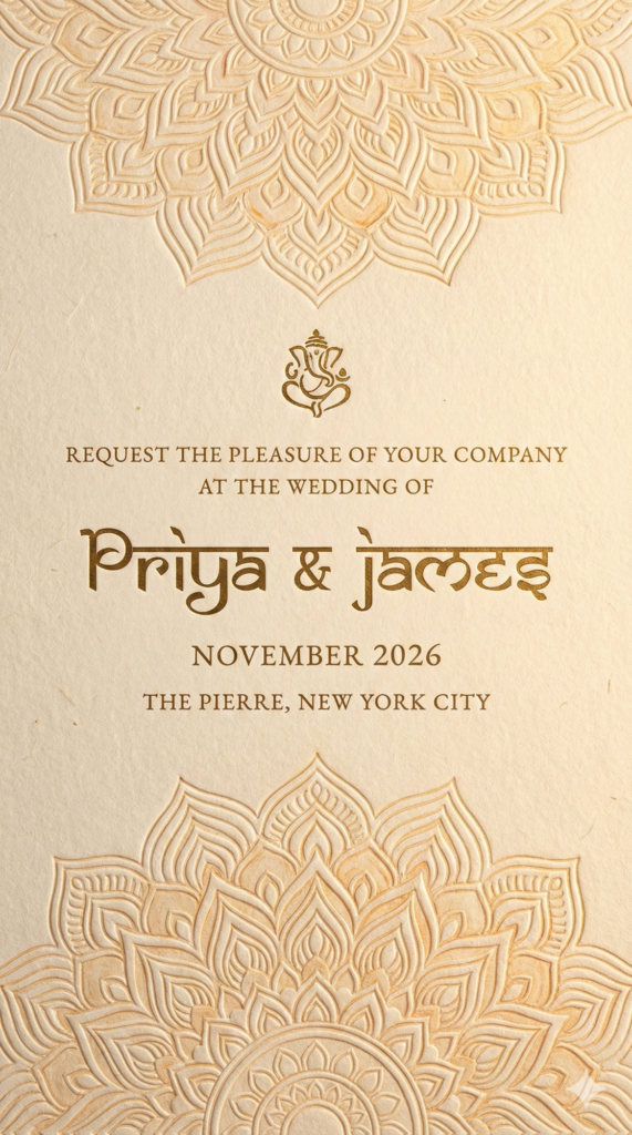 Trend: Indian Gold Mandala | Vibe: The Palace Wedding, Sabyasachi aesthetics, intricate but clean